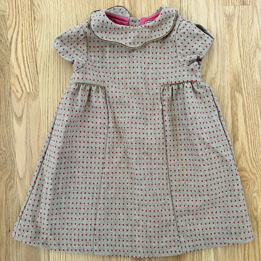 Darcy Brown 2T wool dress gorgeous toddler dress